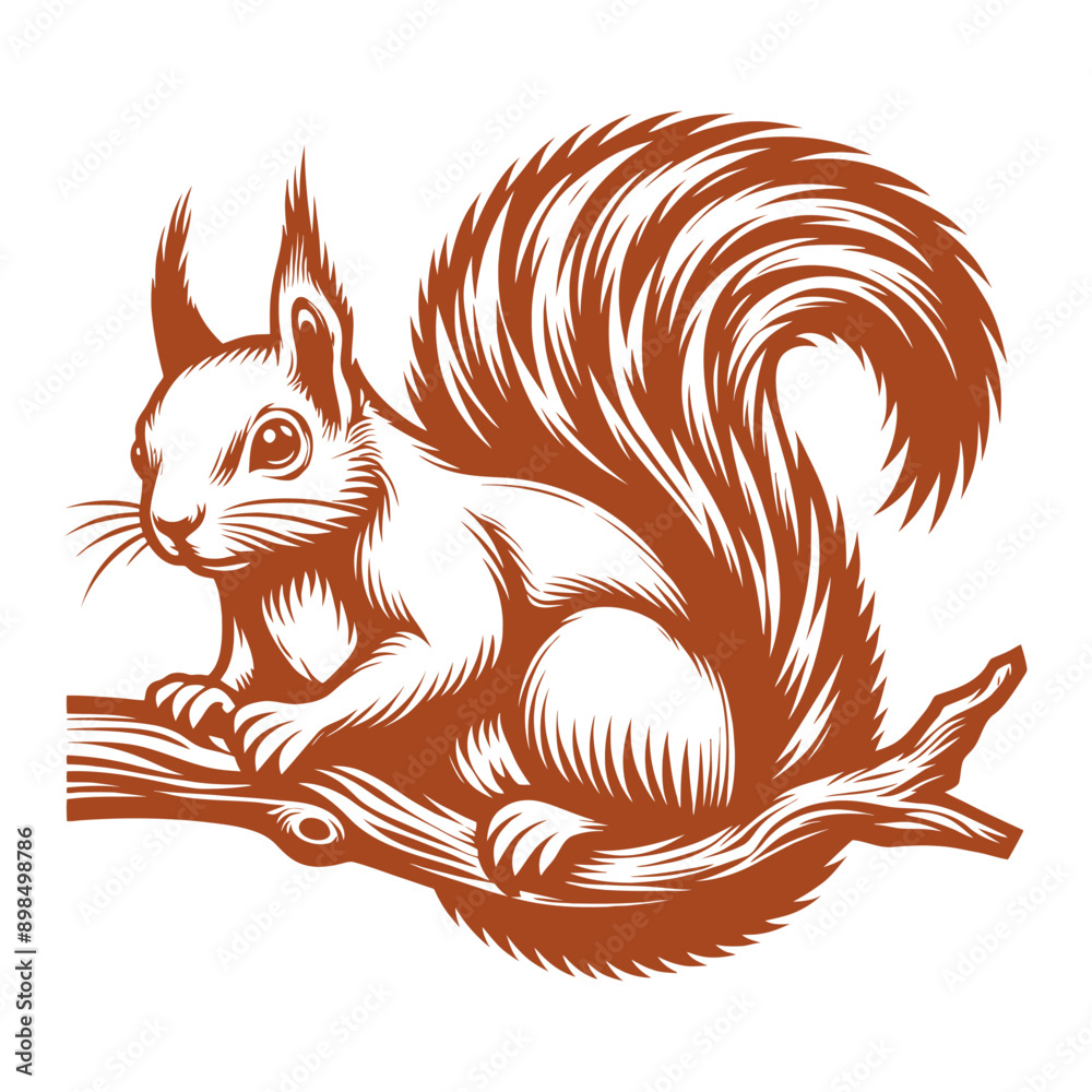 Squirrel vector, squirrel logo