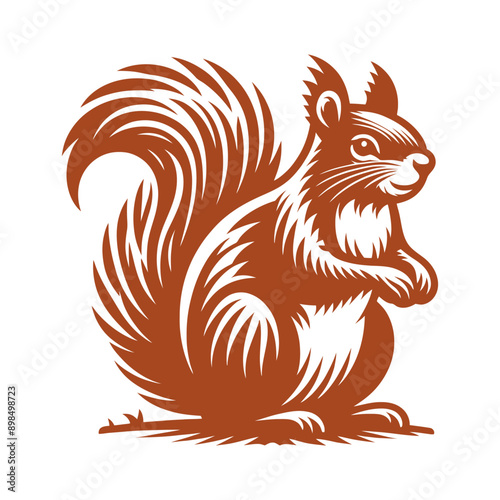 Squirrel vector, squirrel logo © Crop Media