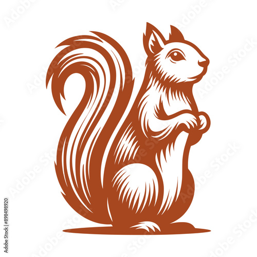 Squirrel vector, squirrel logo