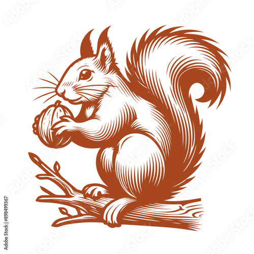 Wallpaper Mural Squirrel vector, squirrel logo Torontodigital.ca