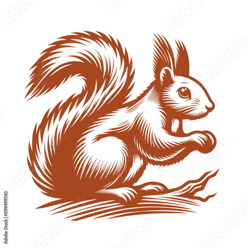 Squirrel vector, squirrel logo