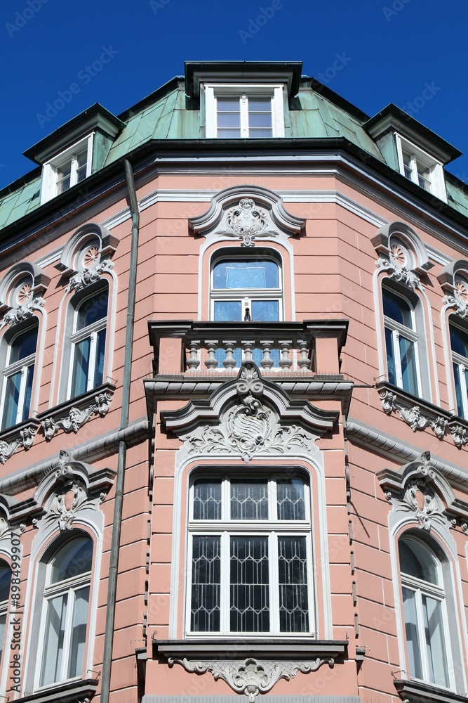 Fototapeta premium Bottrop city, Germany. Architecture in European town.