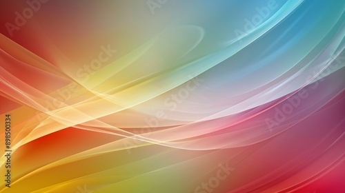 Abstract background showing colorful wavy lines flowing