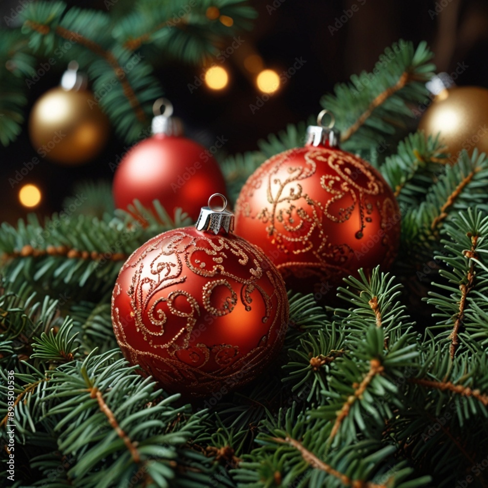 christmas tree with balls christmas tree with balls