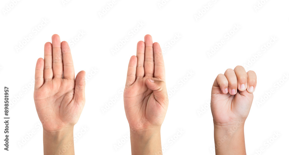 Signal for help: woman shows how to make hand gesture to ask for help silently Signal for help: woman shows how to make hand gesture to ask for help silently