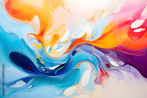 Abstract Representation of Ebullience: A Vivacious Display of Energy and Enthusiasm