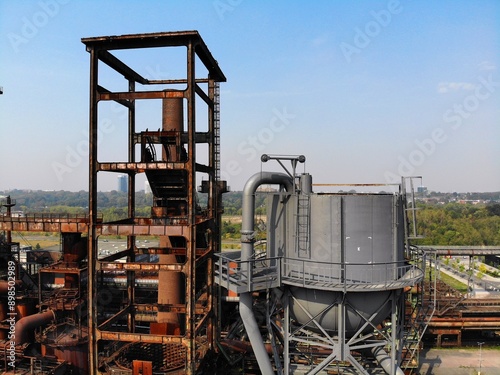 Closed steel mill in Germany photo