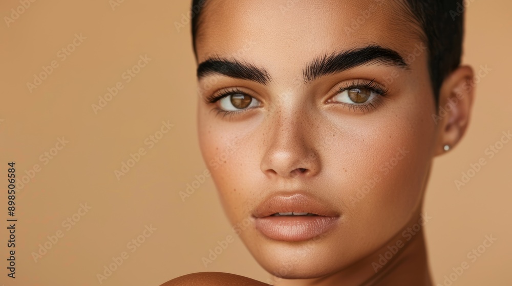 Portrait of woman, eye macro, and beauty with makeup or natural radiance on background. Model, girl, face zoom, melasma or skin for microblading, shine, and clean. Portrait of woman, eye macro, and beauty with makeup or natural radiance on background. Model, girl, face zoom, melasma or skin for microblading, shine, and clean.