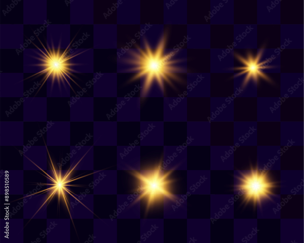 Set of bright beautiful stars.Flash of light on the background.Vector graphics.
Set of bright beautiful stars.Flash of light on the background.Vector graphics.