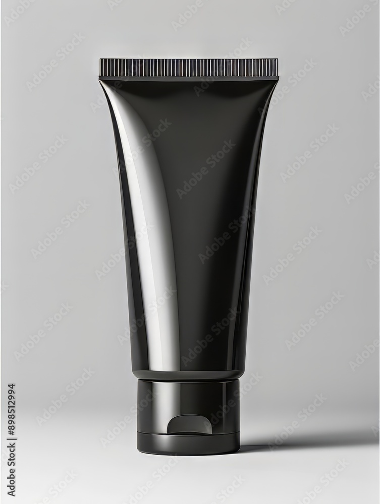 Black Plastic Squeeze Tube with a Black Cap Black Plastic Squeeze Tube with a Black Cap