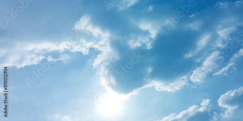sunny blue soft clouds affect the abstract background image splashed surface love winter summer mode image canvas template slide spots white effect on the backdrops storm rain weather sunlight bright