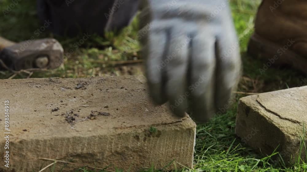 Man Using Hammer and Chisel to Break Stone for Wall Construction | 4K Ultra HD Video
Man Using Hammer and Chisel to Break Stone for Wall Construction | 4K Ultra HD Video