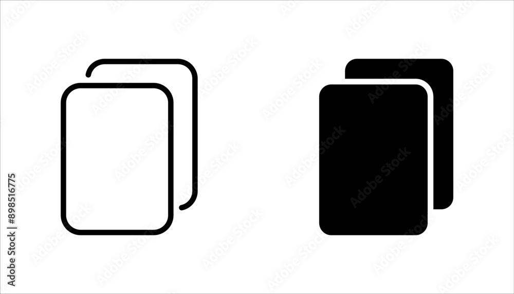 Copy icon set. Vector Illustration in line style design for website design, app, UI. vector illustration on white background. Copy icon set. Vector Illustration in line style design for website design, app, UI. vector illustration on white background.