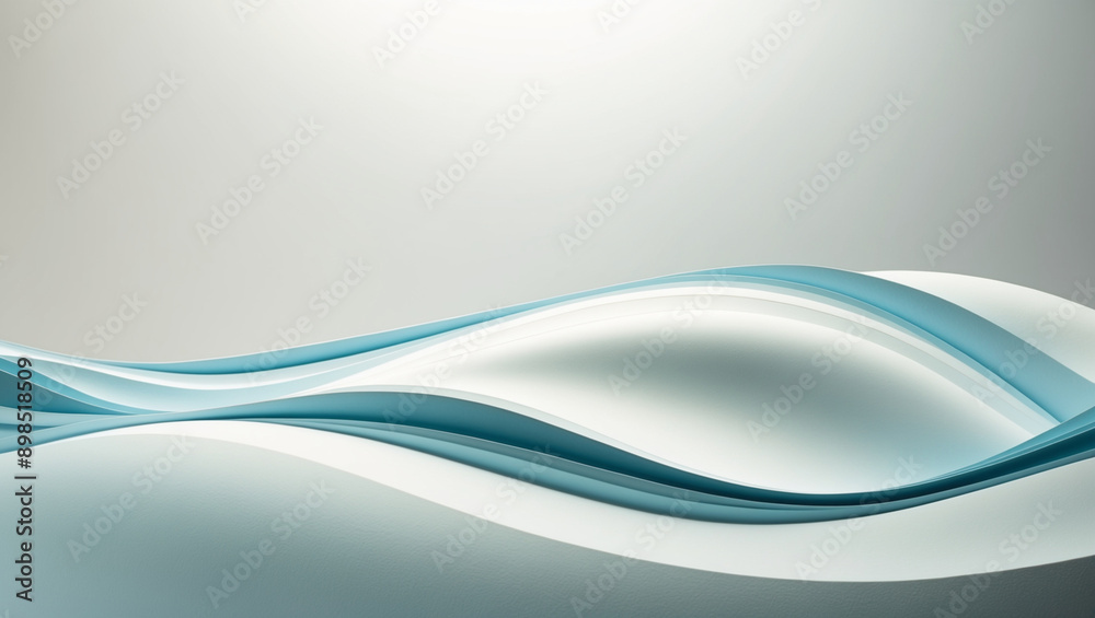 Abstract White And Blue Curved Wavy Lines Background Abstract White And Blue Curved Wavy Lines Background