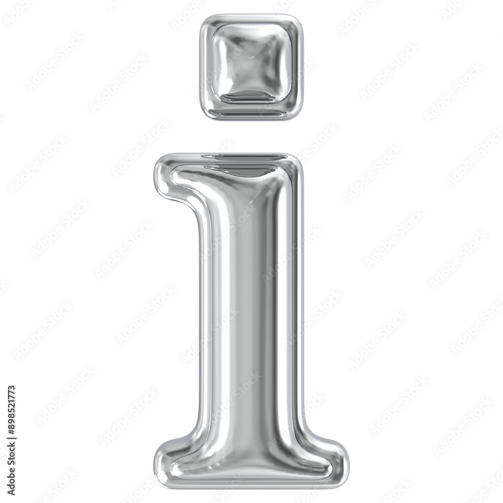 Silver Font i 3D Silver Font i 3D