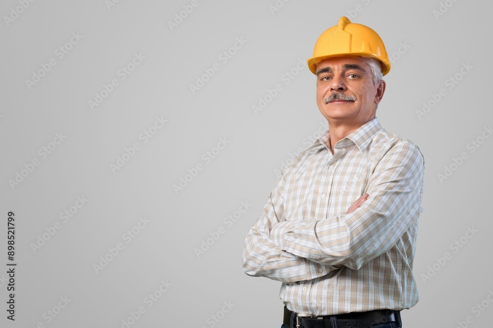 portrait of mature handyman portrait of mature handyman