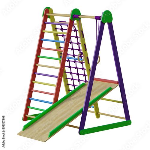 play structure, Childers paying tings, outdoor gym, play area, , no background, different design, png, white background, isolated, abstract, 3d model.
