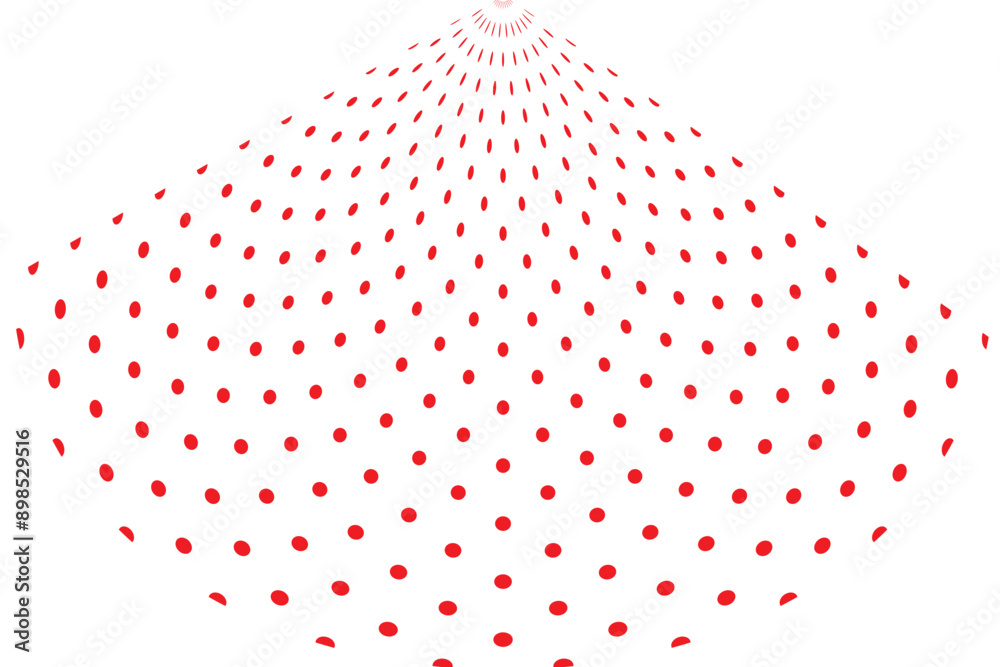 simple abstract red color creative geometric polka dot line pattern a ...