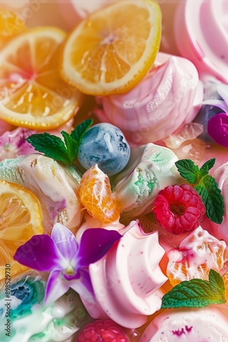 delicious ice cream backgro...