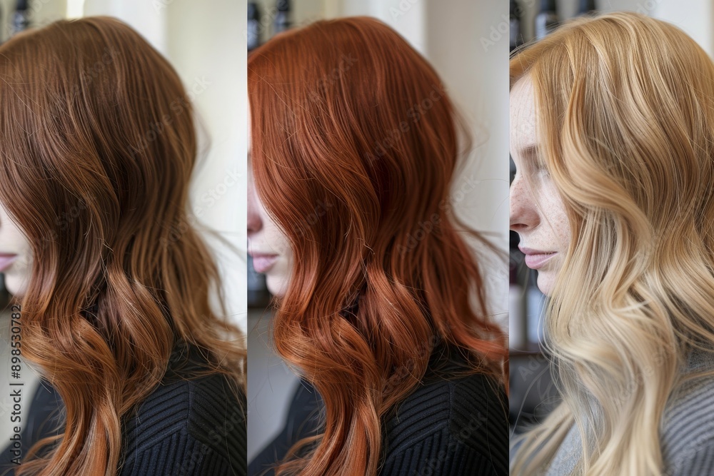 A before-and-after collage showing a stunning hair transformation, emphasizing the salon's expertise. A before-and-after collage showing a stunning hair transformation, emphasizing the salon's expertise.