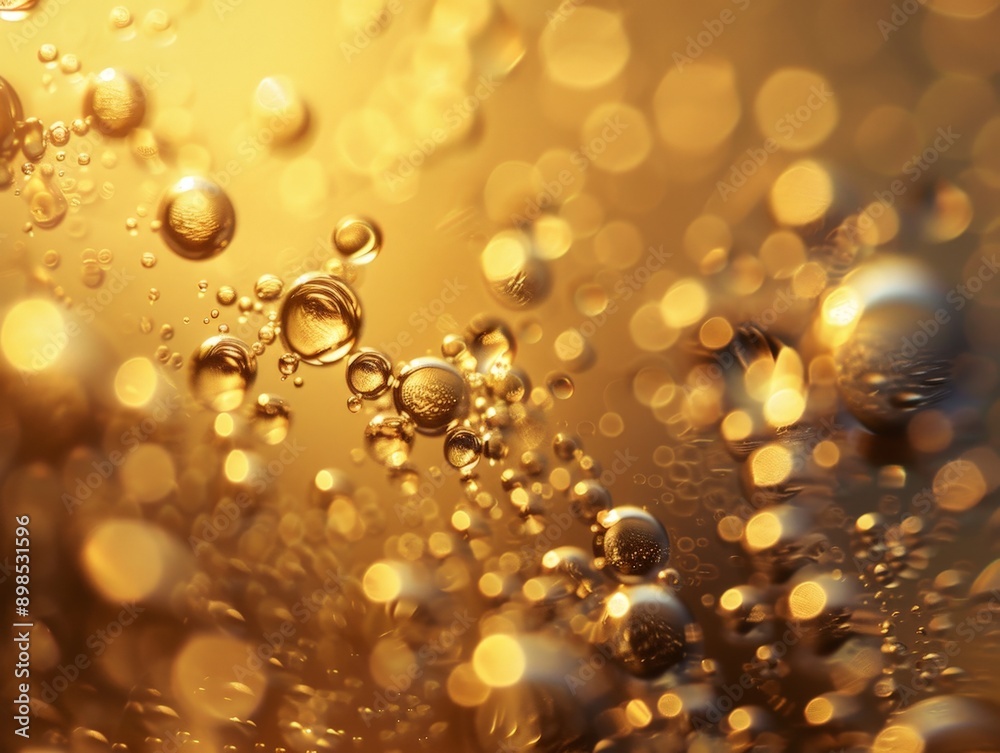 golden drink with bubbles, refreshing background golden drink with bubbles, refreshing background