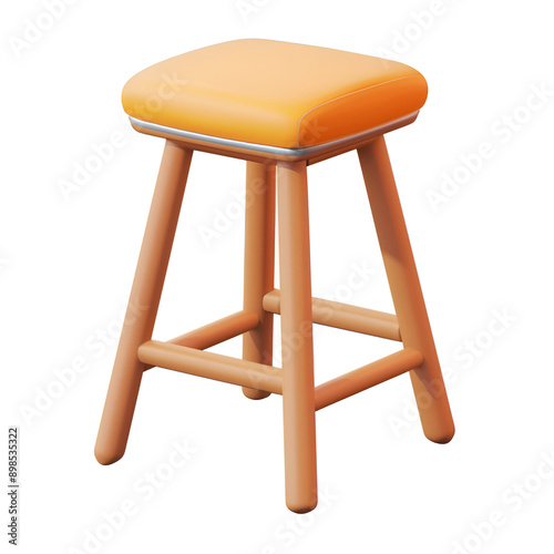 Illustration of a Desk Chair stool