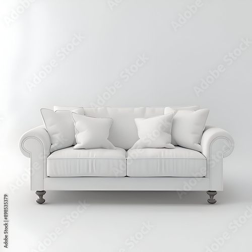 Illustration of a fabric sofa