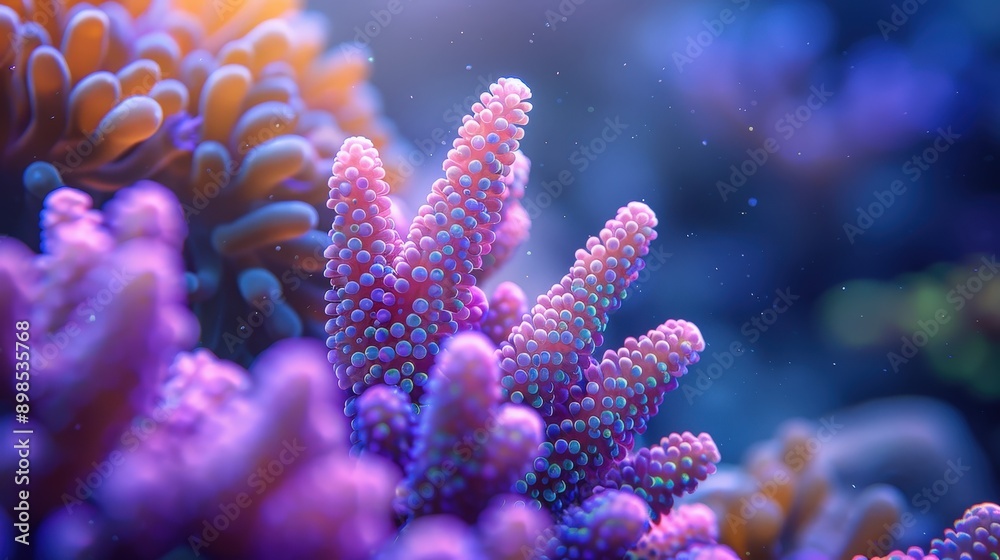 Fototapeta premium Vibrant Coral Reef Underwater Enchantment