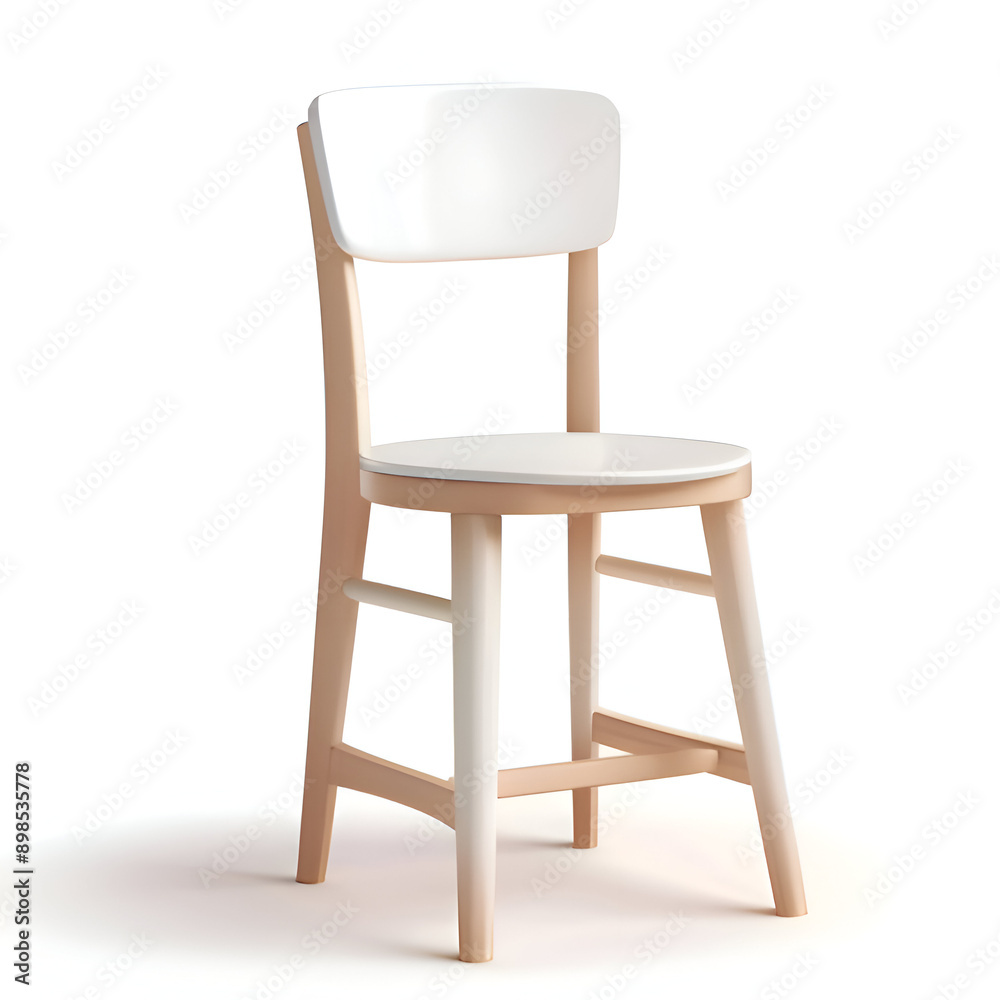 Illustration of a Side Chair stool Illustration of a Side Chair stool