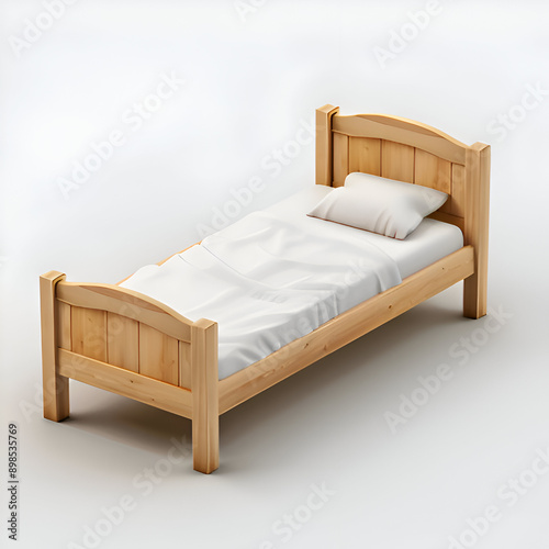 Illustration of a Single bed