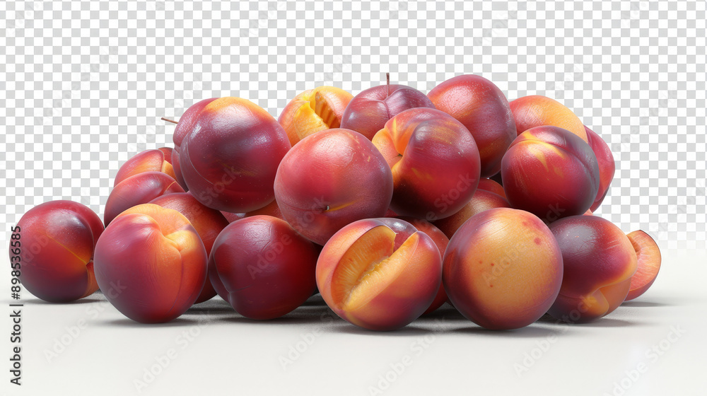 peaches, nectarines on white background isolated peaches, nectarines on white background isolated