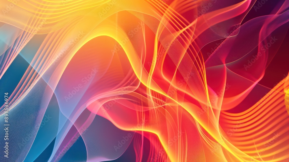 Dynamic colorful wave pattern, abstract art wallpaper with energy and motion effect modern abstract background
Dynamic colorful wave pattern, abstract art wallpaper with energy and motion effect modern abstract background
