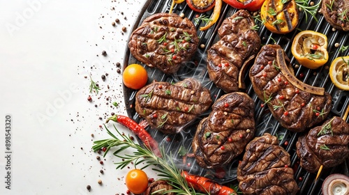 Sizzling Steaks on a Summer Grill
