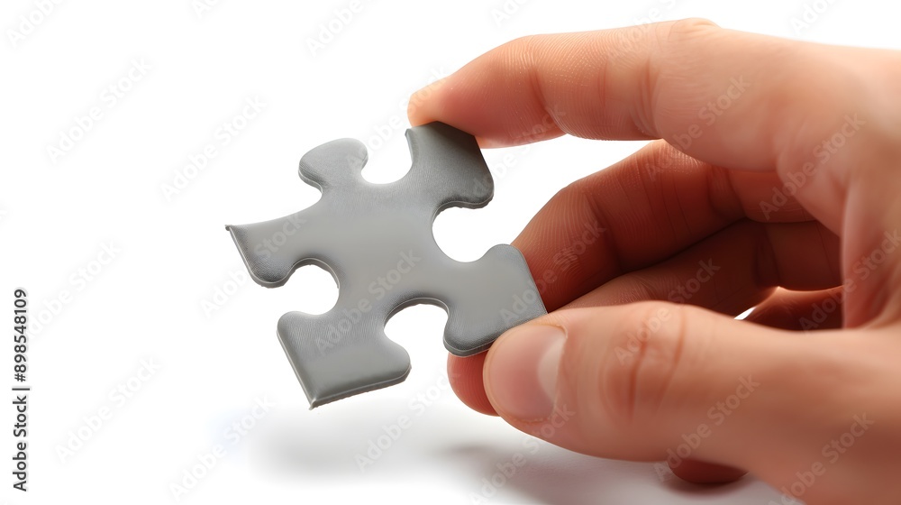 Hand Holding a Puzzle Piece: A hand holding a single puzzle piece, symbolizing problem-solving and fitting pieces together.
Hand Holding a Puzzle Piece: A hand holding a single puzzle piece, symbolizing problem-solving and fitting pieces together.