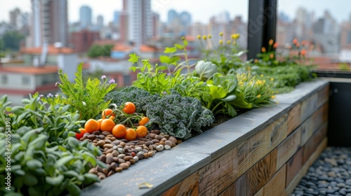 Diverse Plants in a Lush Garden