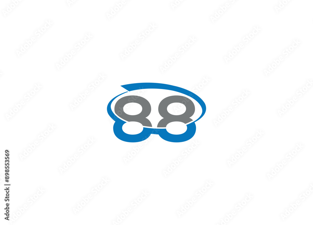 88 Logo Design with Creative Modern vector iicon template 88 Logo Design with Creative Modern vector iicon template