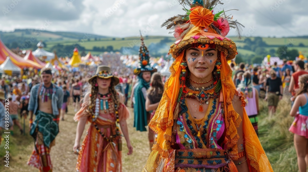 Glastonbury Festival . Art installations, street performers, and theatrical productions add visual and creative flair to the festival experience. Glastonbury Festival . Art installations, street performers, and theatrical productions add visual and creative flair to the festival experience.