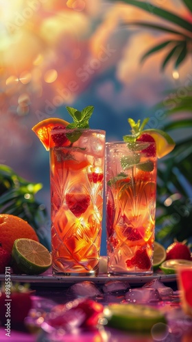 Variety of Cocktails Collage