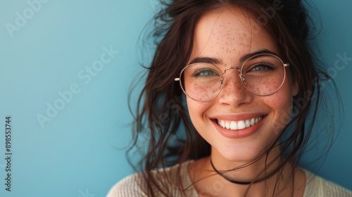 Woman Wearing Glasses and Black Shirt