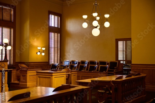 interior of the old county courthouse