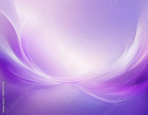 digital abstract background with a swirling, wavy design in shades of purple and white. The background is soft and ethereal, with a subtle gradient and light sparkles.