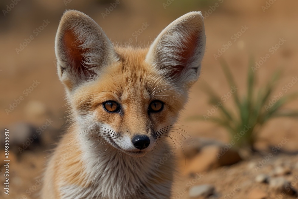 Young Fox Close-Up in Nature Young Fox Close-Up in Nature