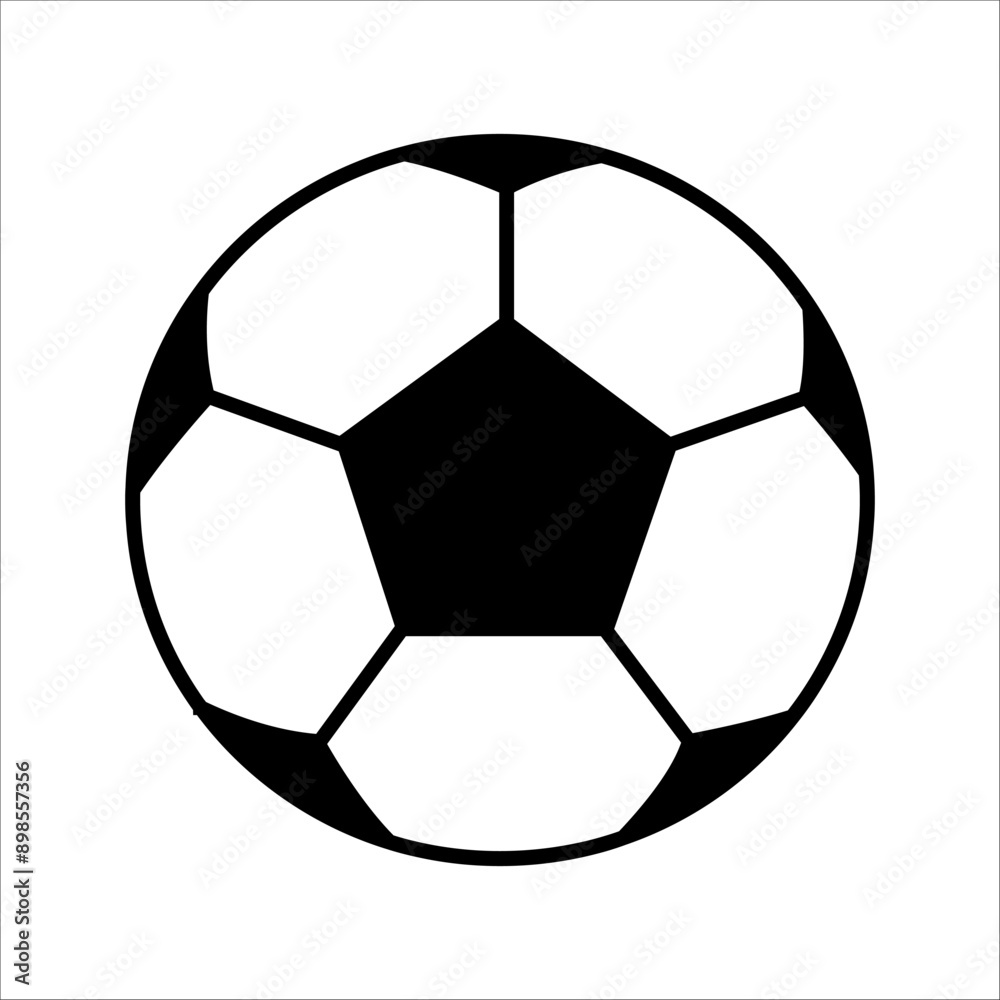Obraz premium soccer ball icon or logo illustration outline black style.