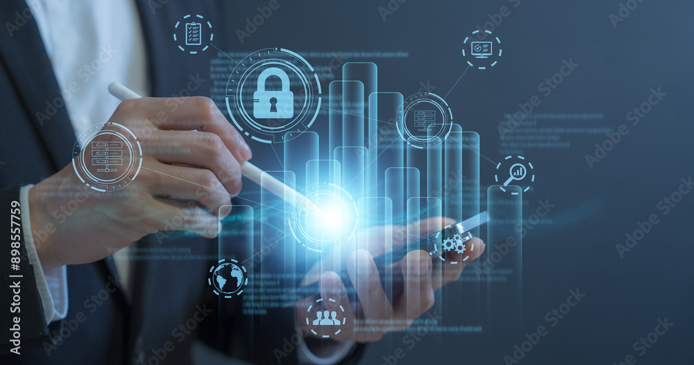 cybersecurity for business managed the document privacy to protection online data by lock icon virtual screen technology.protecting personal data on laptops interfaces prevent mail from scammer hacker cybersecurity for business managed the document privacy to protection online data by lock icon virtual screen technology.protecting personal data on laptops interfaces prevent mail from scammer hacker