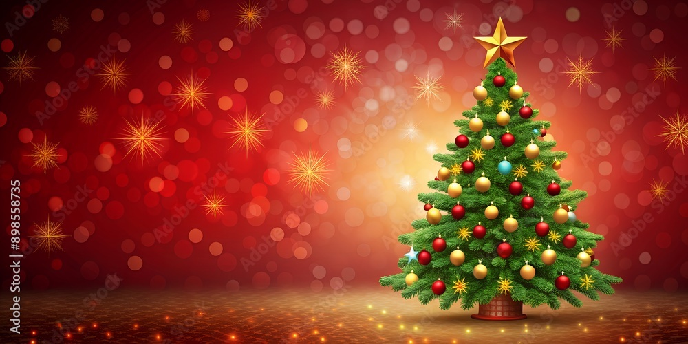 merry christmas background or christmas tree wallpaper Generative By AI merry christmas background or christmas tree wallpaper Generative By AI