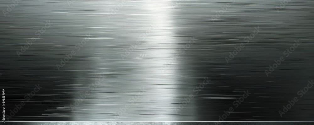 A brushed aluminum surface with a glossy finish and a modern, industrial look. A brushed aluminum surface with a glossy finish and a modern, industrial look.