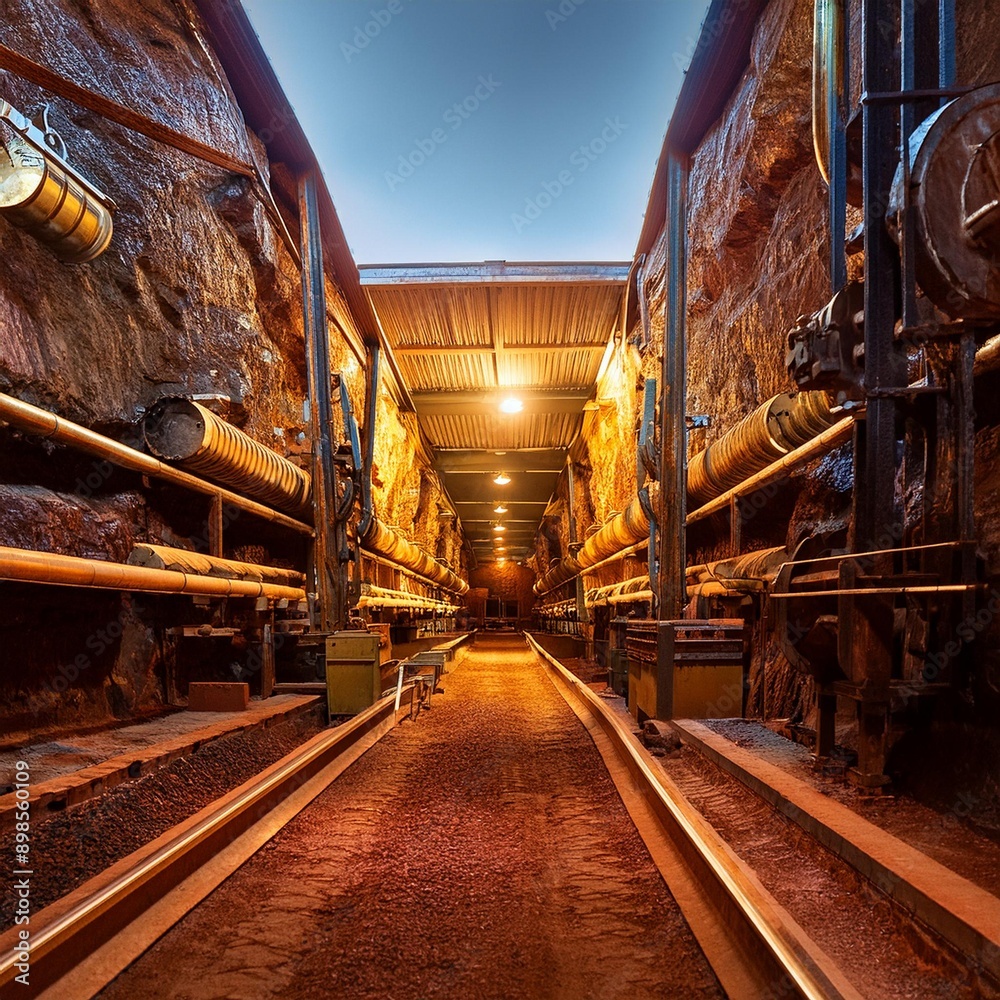 Naklejka premium copper mine, AI generated