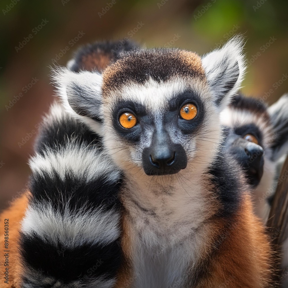 Obraz premium lemur primate animal, AI generated