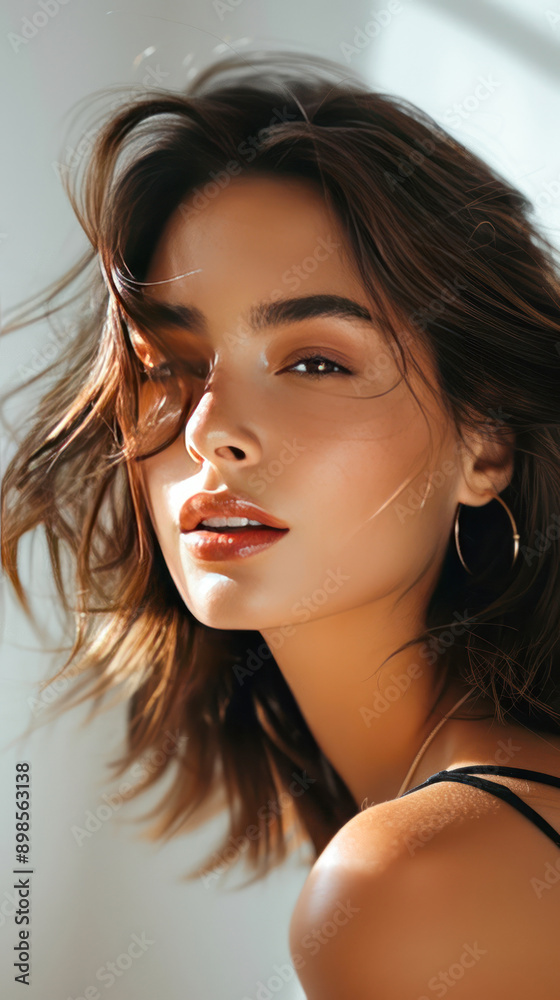 young indian woman with attractive hairstyle young indian woman with attractive hairstyle