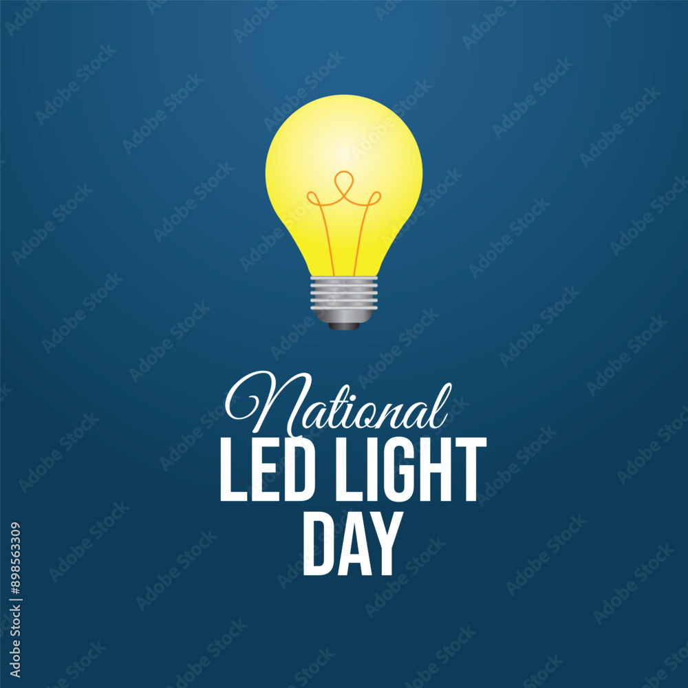 vector graphic of National LED Light Day ideal for National LED Light Day celebration. vector graphic of National LED Light Day ideal for National LED Light Day celebration.
